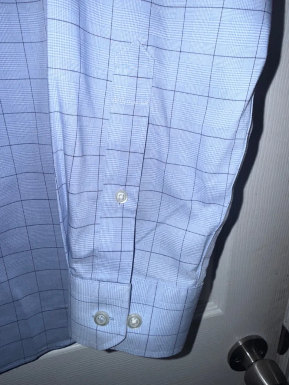 Banana Republic Slim Fit Grid Pattern Long Sleeve Button Down Shirt - LARGE